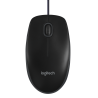 Logitech B100 Rato Com Fios USB Ambidestro 800 DPI Ótico 3 Botões Preto - 910-003357 - 5099206041271