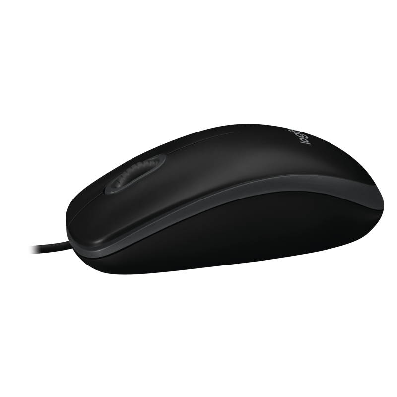 Logitech B100 Rato Com Fios USB Ambidestro 800 DPI Ótico 3 Botões Preto - 910-003357 - 5099206041271