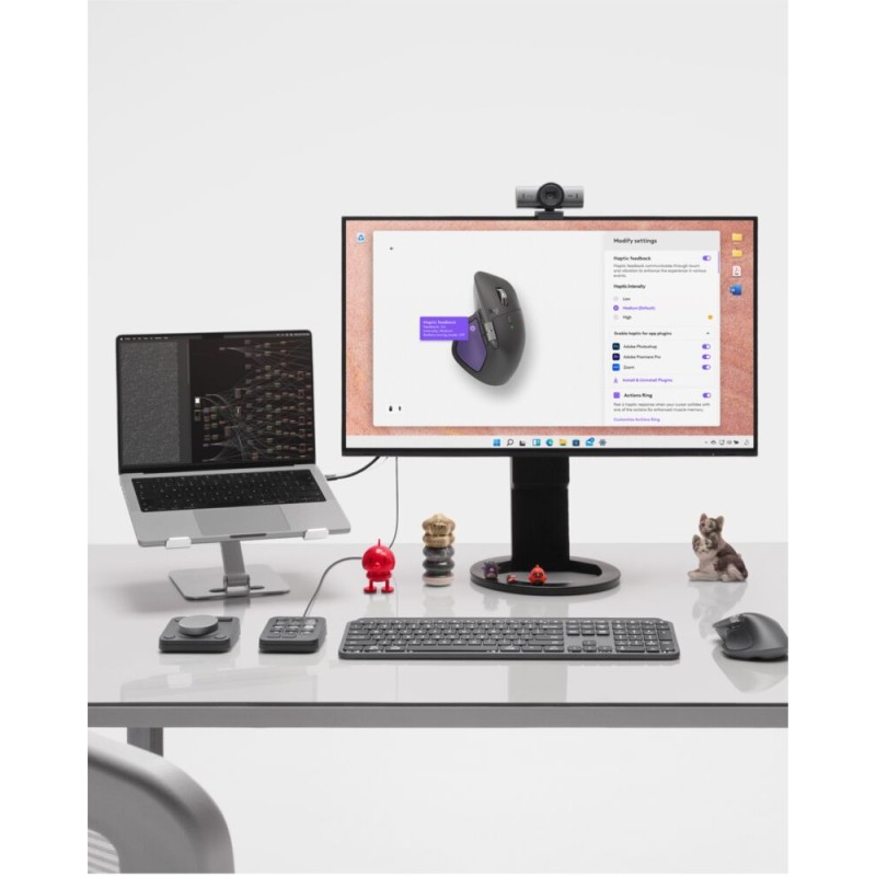 Logitech MX Master 4 Rato Ergonómico Sem Fios RF/Bluetooth 8000 DPI Laser 8 Botões Grafite - 910-007562 - 5099206133082