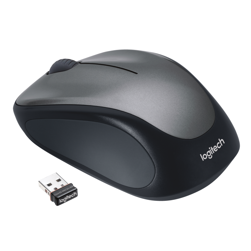 Logitech M235 Rato Sem Fios RF Wireless Ambidestro 1000 DPI Ótico 3 Botões Preto, Cinzento - 910-002201 - 5099206027169
