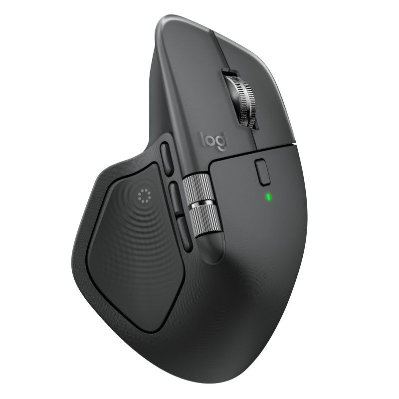 Logitech MX Master 4 Rato Ergonómico Sem Fios RF/Bluetooth 8000 DPI Laser 8 Botões Grafite - 910-007562 - 5099206133082