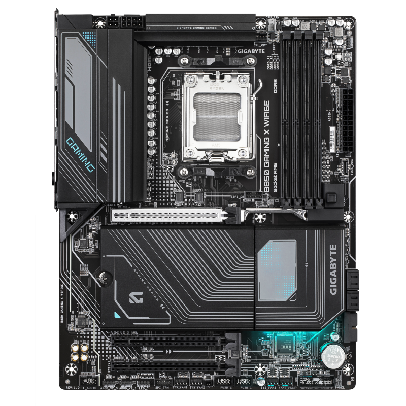 Gigabyte B850 GAMING X WIFI6E Motherboard AMD B850 Socket AM5 DDR5 ATX PCIe 5.0 M.2 Wi-Fi - 9MB85GMX6-00-G10 - 4719331866457
