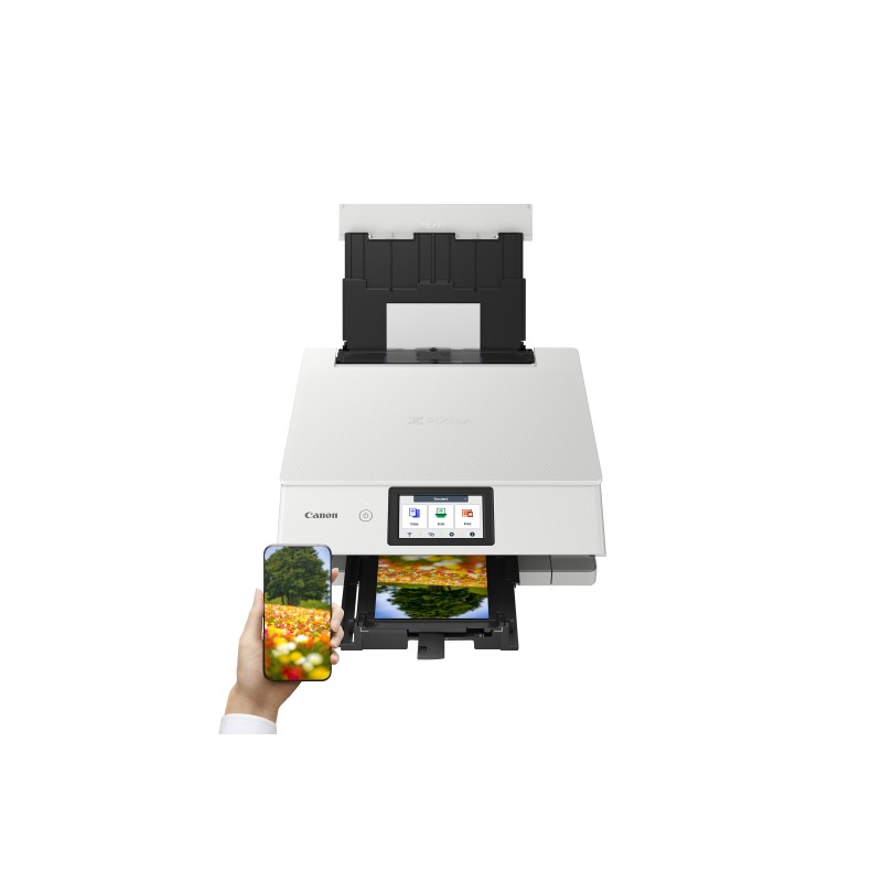 Canon PIXMA TS8751 Impressora Multifunções Fotográfica Jato de Tinta Cores A4 4800 x 1200 DPI Duplex Wi-Fi/USB Branco - 6152C026 - 4549292218411