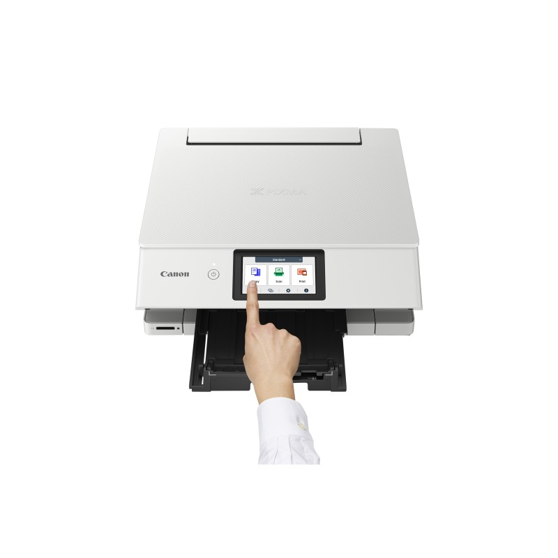 Canon PIXMA TS8751 Impressora Multifunções Fotográfica Jato de Tinta Cores A4 4800 x 1200 DPI Duplex Wi-Fi/USB Branco - 6152C026 - 4549292218411