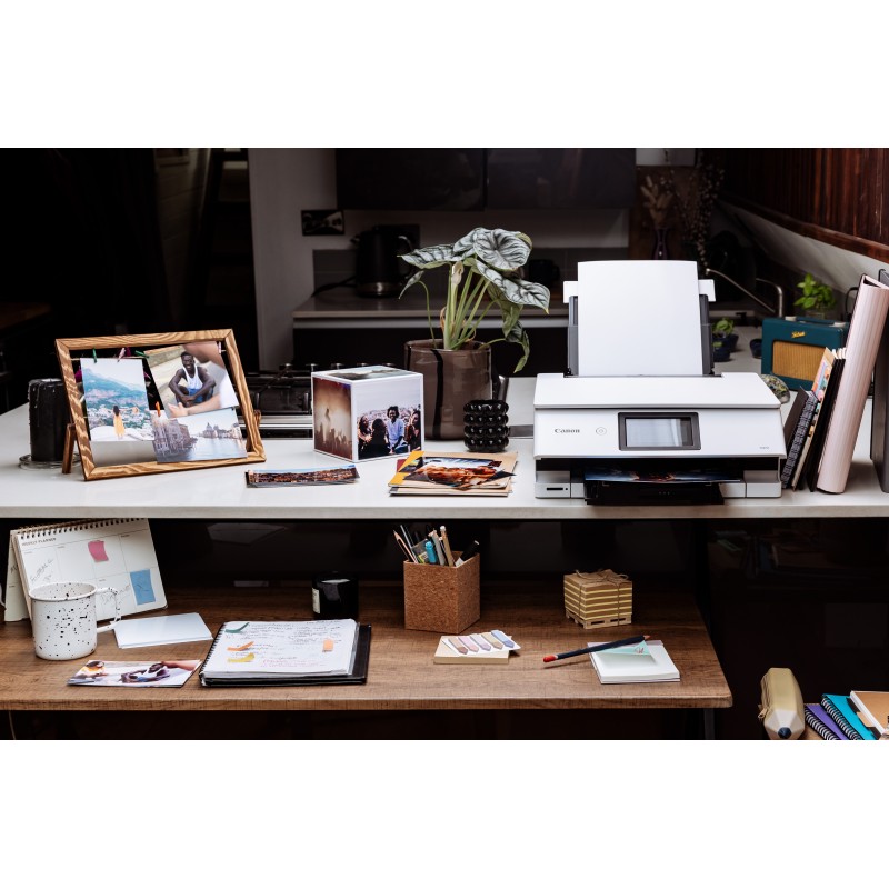 Canon PIXMA TS8751 Impressora Multifunções Fotográfica Jato de Tinta Cores A4 4800 x 1200 DPI Duplex Wi-Fi/USB Branco - 6152C026 - 4549292218411