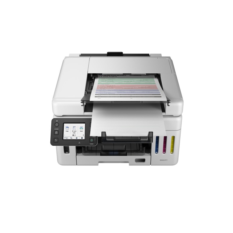Canon MAXIFY GX6550 Impressora Multifunções Jato de Tinta Cores MegaTank Recarregável A4 600 x 1200 DPI Duplex Wi-Fi/Ethernet/USB Preto, Branco - 6351C006 - 4549292223644