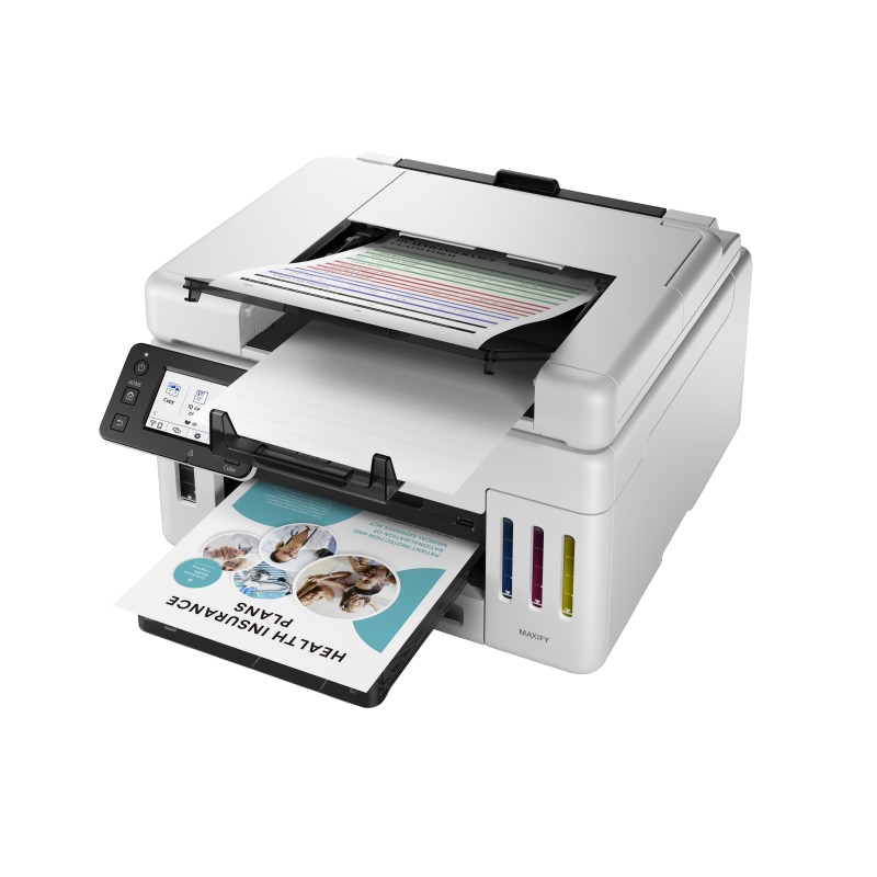 Canon MAXIFY GX6550 Impressora Multifunções Jato de Tinta Cores MegaTank Recarregável A4 600 x 1200 DPI Duplex Wi-Fi/Ethernet/USB Preto, Branco - 6351C006 - 4549292223644