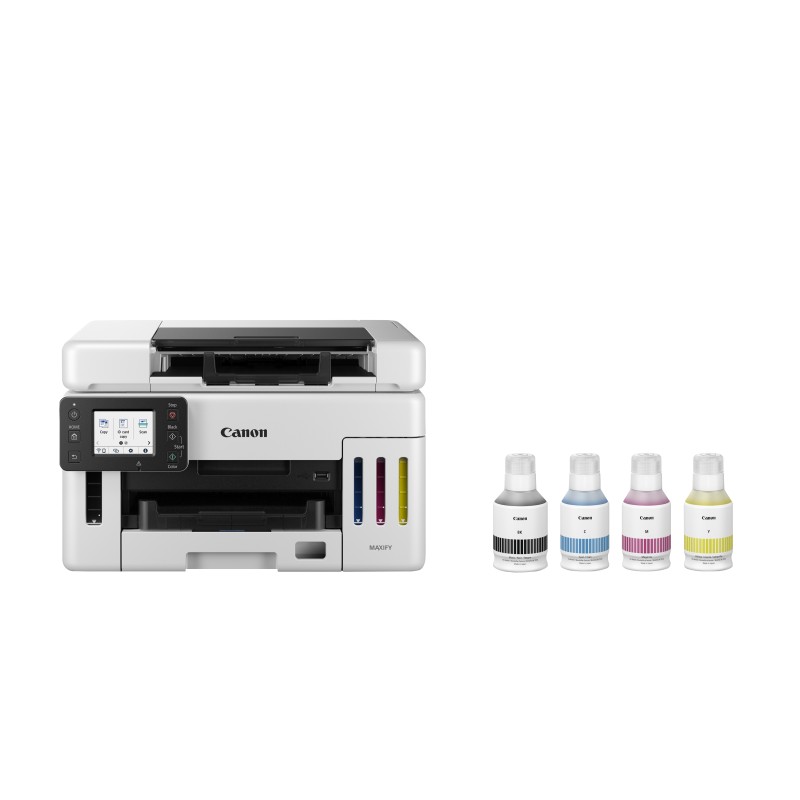 Canon MAXIFY GX6550 Impressora Multifunções Jato de Tinta Cores MegaTank Recarregável A4 600 x 1200 DPI Duplex Wi-Fi/Ethernet/USB Preto, Branco - 6351C006 - 4549292223644