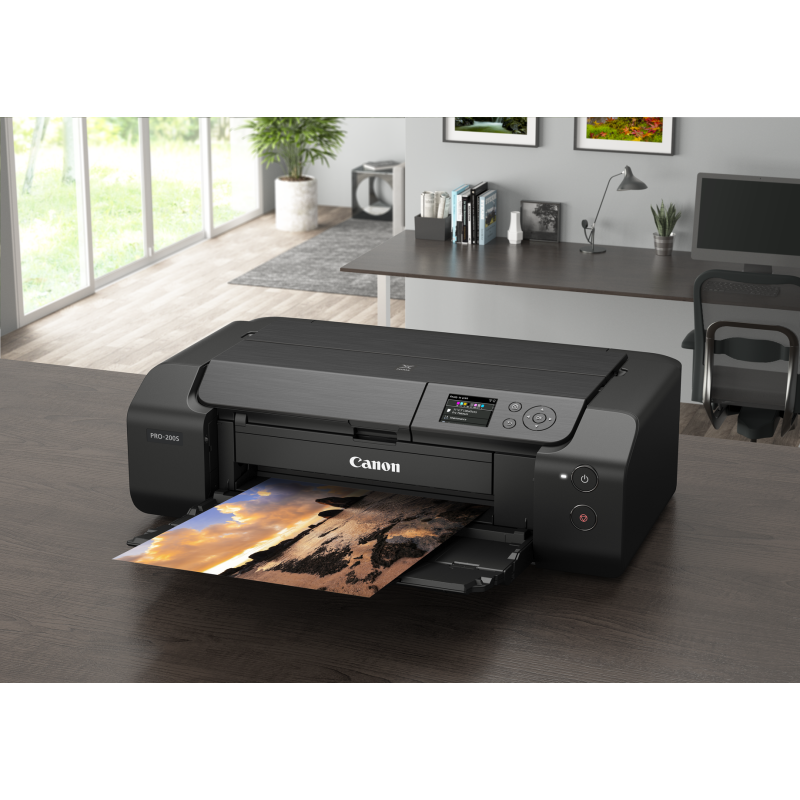 Canon PIXMA PRO-200S Impressora Multifunções Fotográfica Jato de Tinta Cores A3+ 4800 x 2400 DPI Wi-Fi/Ethernet/USB Preto - 6875C009 - 4549292240054