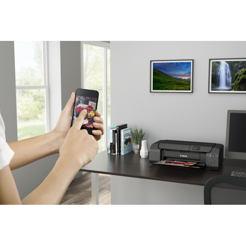 Canon PIXMA PRO-200S Impressora Multifunções Fotográfica Jato de Tinta Cores A3+ 4800 x 2400 DPI Wi-Fi/Ethernet/USB Preto - 6875C009 - 4549292240054
