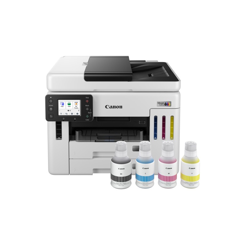 Canon MAXIFY GX7150 Impressora Multifunções Jato de Tinta Cores MegaTank Recarregável A4 600 x 1200 DPI Duplex Wi-Fi/Ethernet/USB Preto, Branco - 6880C006 - 4549292240276