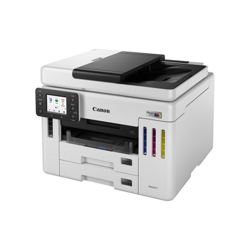 Canon MAXIFY GX7150 Impressora Multifunções Jato de Tinta Cores MegaTank Recarregável A4 600 x 1200 DPI Duplex Wi-Fi/Ethernet/USB Preto, Branco - 6880C006 - 4549292240276