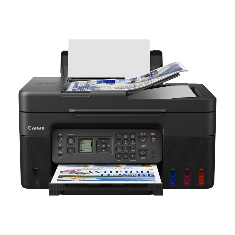 Canon PIXMA G4570 Impressora Multifunções Jato de Tinta Cores MegaTank Recarregável A4 4800 x 1200 DPI Duplex Wi-Fi/USB Preto - 5807C006 - 4549292205787