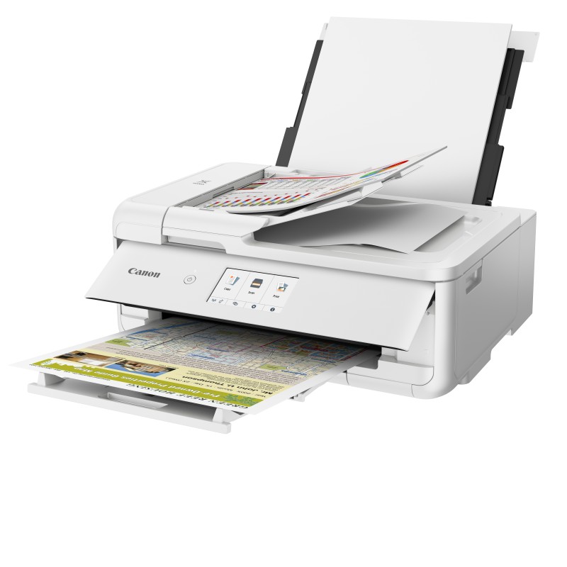 Canon PIXMA TS9551Ca Impressora Multifunções Fotográfica Jato de Tinta Cores A3 4800 x 1200 DPI Duplex Wi-Fi/Ethernet/USB Branco - 2988C056 - 4549292236286