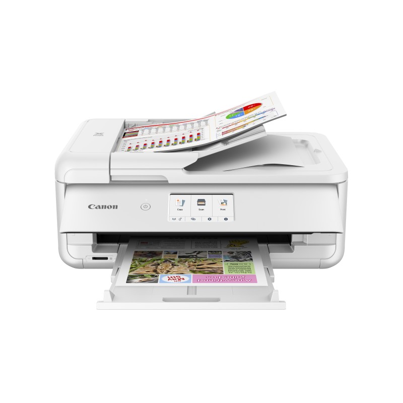 Canon PIXMA TS9551Ca Impressora Multifunções Fotográfica Jato de Tinta Cores A3 4800 x 1200 DPI Duplex Wi-Fi/Ethernet/USB Branco - 2988C056 - 4549292236286