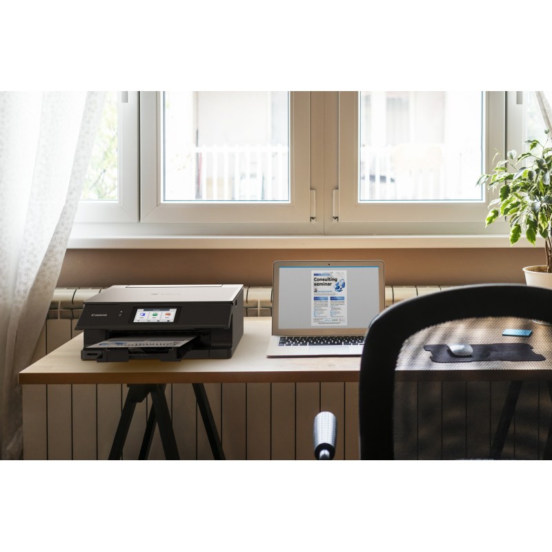 Canon PIXMA TS8750 Impressora Multifunções Fotográfica Jato de Tinta Cores A4 4800 x 1200 DPI Duplex Wi-Fi/USB Preto - 6152C006 - 4549292218381