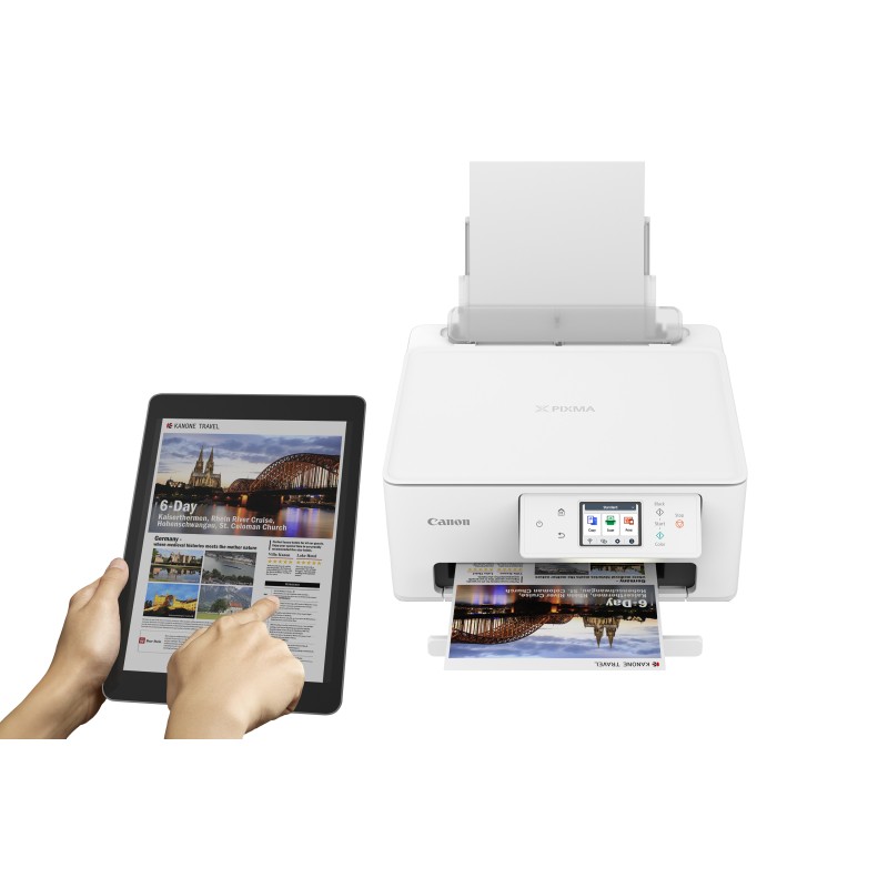 Canon PIXMA TS7650i Impressora Multifunções Fotográfica Jato de Tinta Cores A4 1200 x 1200 DPI Duplex Wi-Fi/USB Branco - 6256C006 - 4549292221329