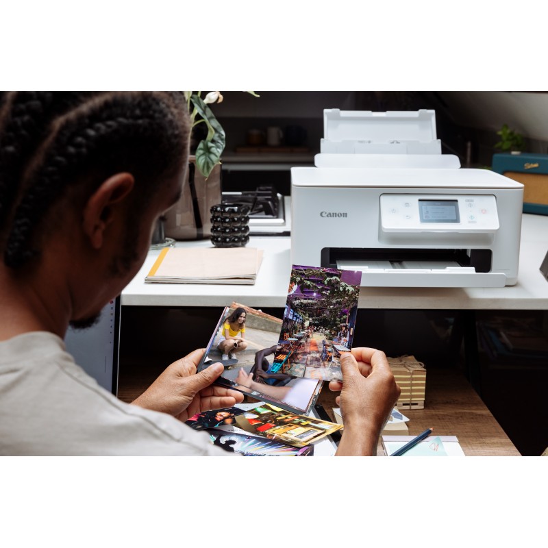 Canon PIXMA TS7650i Impressora Multifunções Fotográfica Jato de Tinta Cores A4 1200 x 1200 DPI Duplex Wi-Fi/USB Branco - 6256C006 - 4549292221329