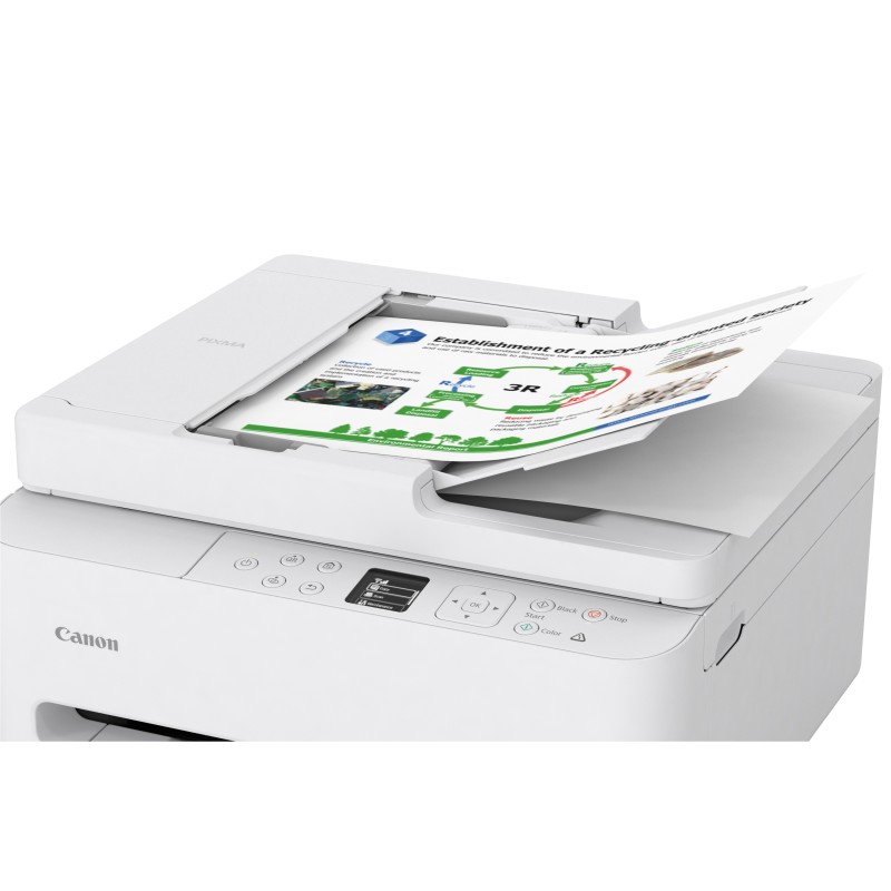 Canon PIXMA TS7550i Impressora Multifunções Jato de Tinta Cores A4 1200 x 1200 DPI Duplex Wi-Fi/USB Branco - 7178C006 - 4549292247947