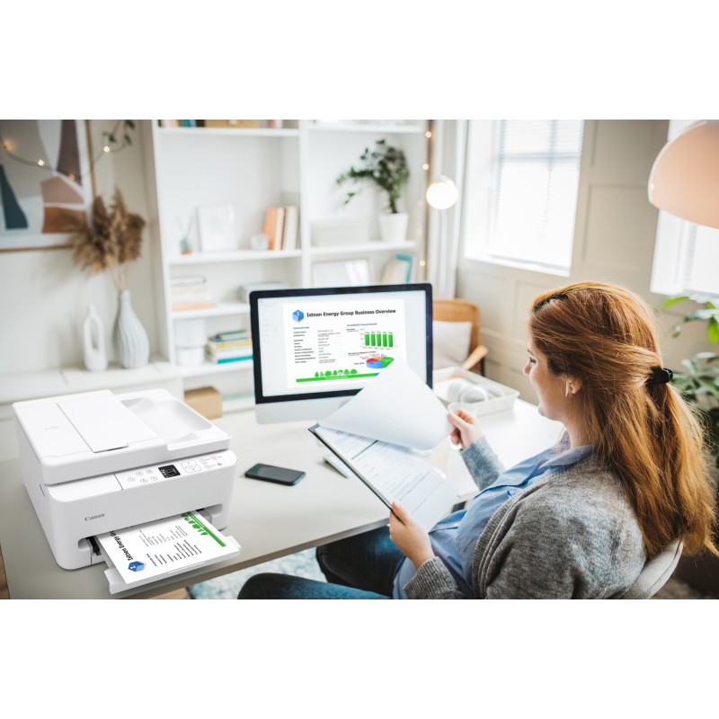 Canon PIXMA TS7550i Impressora Multifunções Jato de Tinta Cores A4 1200 x 1200 DPI Duplex Wi-Fi/USB Branco - 7178C006 - 4549292247947