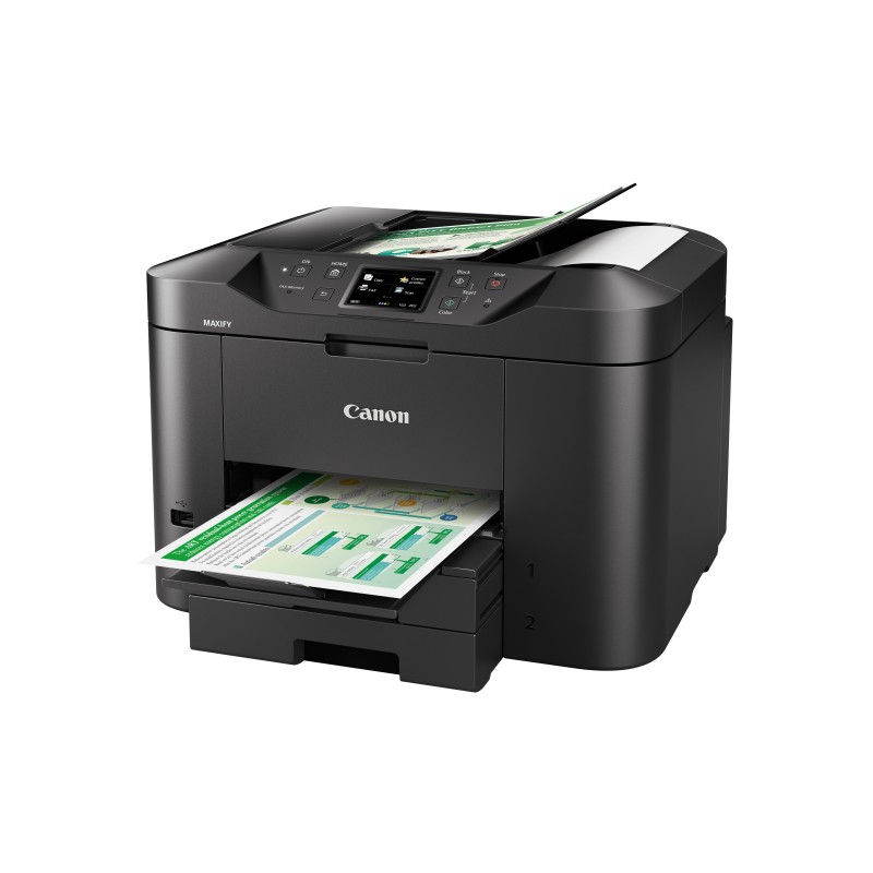 Canon MAXIFY MB2750 Impressora Multifunções Jato de Tinta Cores A4 600 x 1200 DPI Duplex Wi-Fi/Ethernet/USB Preto - 0958C009 - 4549292051094