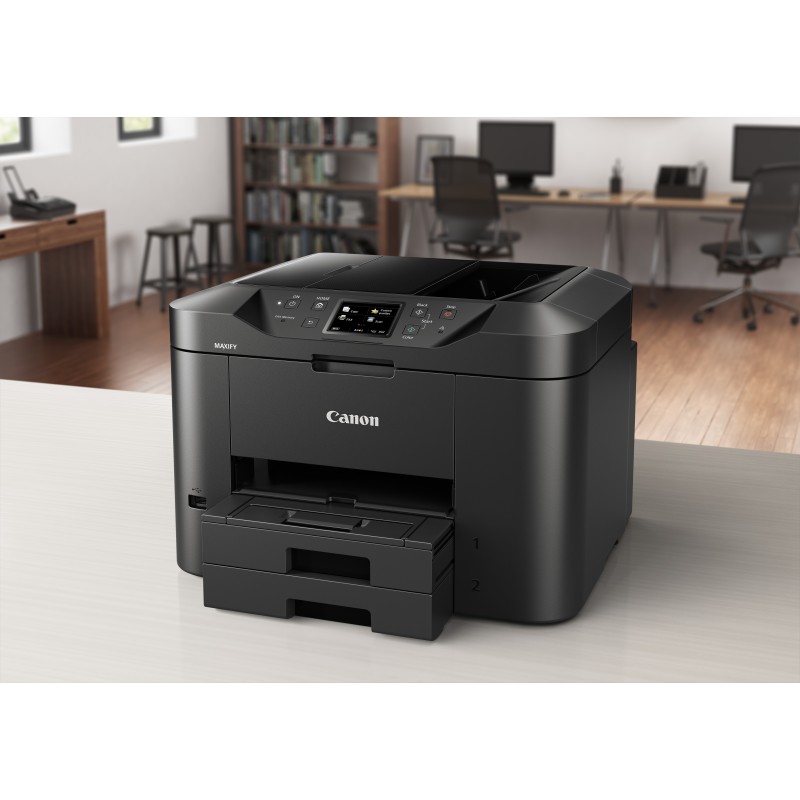 Canon MAXIFY MB2750 Impressora Multifunções Jato de Tinta Cores A4 600 x 1200 DPI Duplex Wi-Fi/Ethernet/USB Preto - 0958C009 - 4549292051094