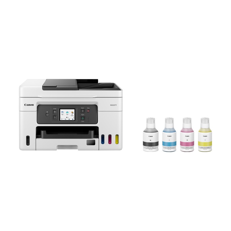 Canon MAXIFY GX4050 Impressora Multifunções Jato de Tinta Cores MegaTank Recarregável A4 600 x 1200 DPI Duplex Wi-Fi/Ethernet/USB Preto, Branco - 5779C006 - 4549292204261