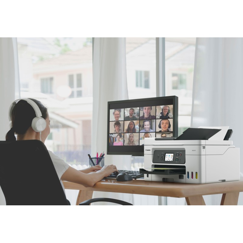 Canon MAXIFY GX4050 Impressora Multifunções Jato de Tinta Cores MegaTank Recarregável A4 600 x 1200 DPI Duplex Wi-Fi/Ethernet/USB Preto, Branco - 5779C006 - 4549292204261