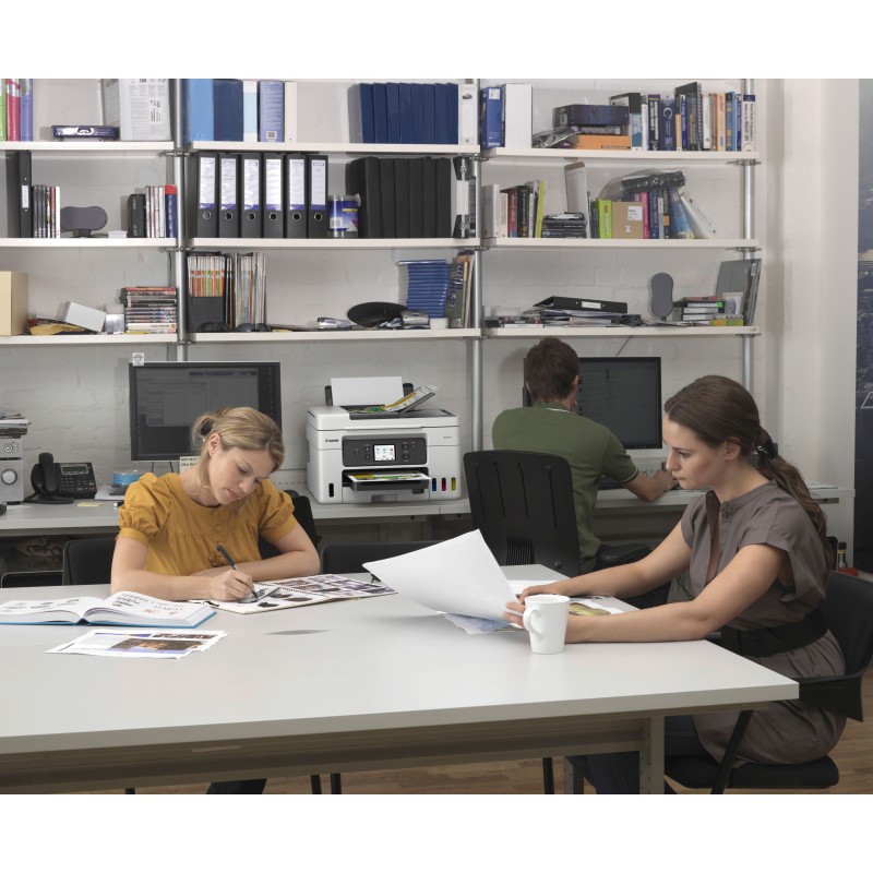 Canon MAXIFY GX4050 Impressora Multifunções Jato de Tinta Cores MegaTank Recarregável A4 600 x 1200 DPI Duplex Wi-Fi/Ethernet/USB Preto, Branco - 5779C006 - 4549292204261