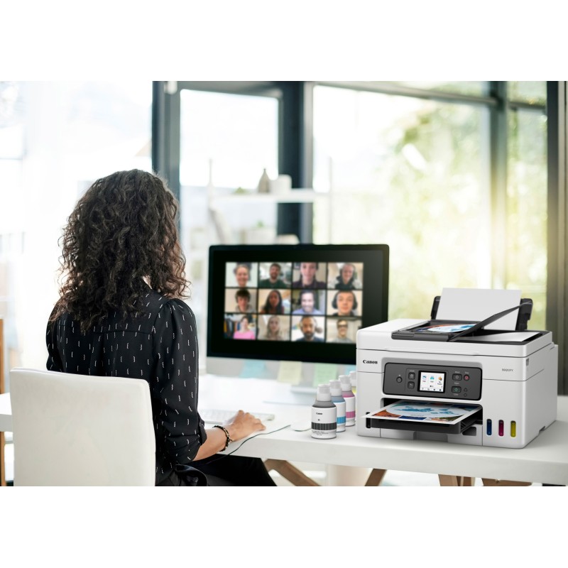 Canon MAXIFY GX4050 Impressora Multifunções Jato de Tinta Cores MegaTank Recarregável A4 600 x 1200 DPI Duplex Wi-Fi/Ethernet/USB Preto, Branco - 5779C006 - 4549292204261