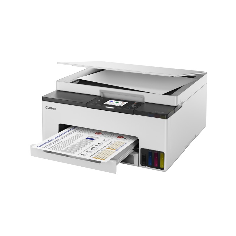 Canon MAXIFY GX1050 Impressora Multifunções Jato de Tinta Cores MegaTank Recarregável A4 600 x 1200 DPI Duplex Wi-Fi/Ethernet/USB Preto, Branco - 6169C022 - 8714574689579