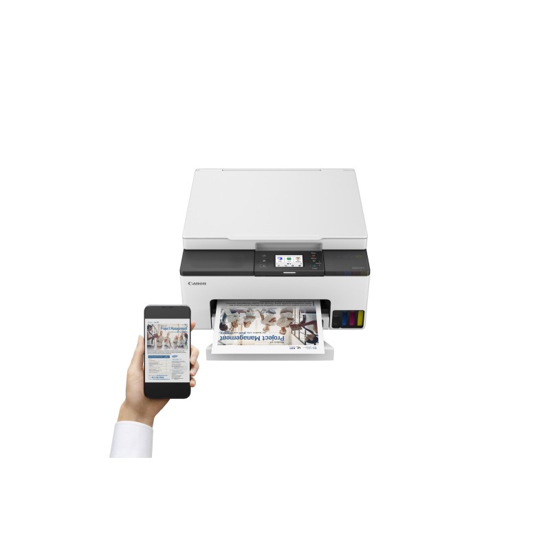 Canon MAXIFY GX1050 Impressora Multifunções Jato de Tinta Cores MegaTank Recarregável A4 600 x 1200 DPI Duplex Wi-Fi/Ethernet/USB Preto, Branco - 6169C022 - 8714574689579