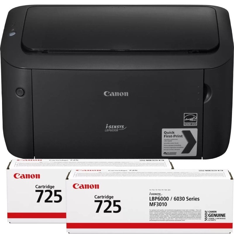 Canon i-SENSYS LBP6030B Impressora Laser Monocromática A4 2400 x 600 DPI USB Preto - 8468B042 - 8714574661445