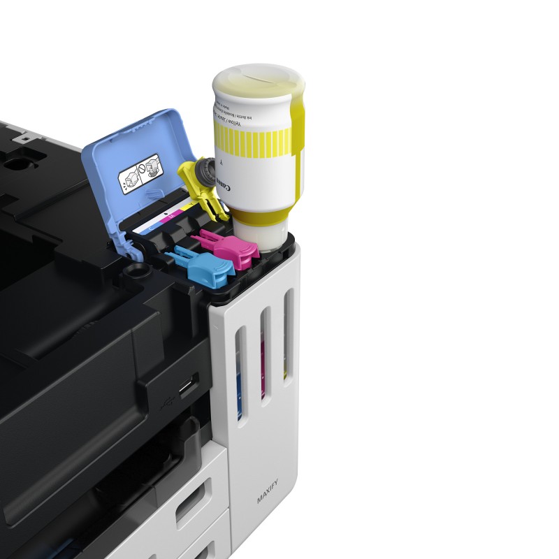 Canon MAXIFY GX6150 Impressora Multifunções Jato de Tinta Cores MegaTank Recarregável A4 600 x 1200 DPI Duplex Wi-Fi/Ethernet/USB Preto, Branco - 6882C006 - 4549292240375