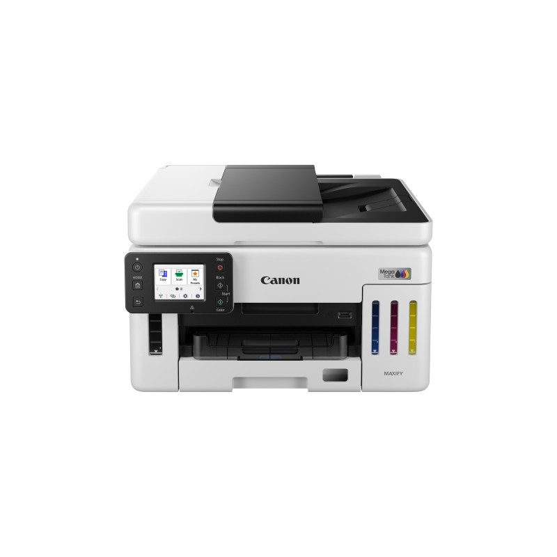 Canon MAXIFY GX6150 Impressora Multifunções Jato de Tinta Cores MegaTank Recarregável A4 600 x 1200 DPI Duplex Wi-Fi/Ethernet/USB Preto, Branco - 6882C006 - 4549292240375