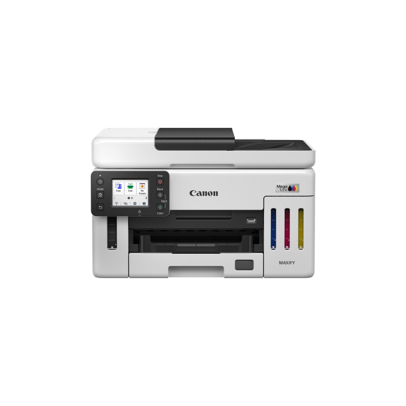Canon MAXIFY GX6150 Impressora Multifunções Jato de Tinta Cores MegaTank Recarregável A4 600 x 1200 DPI Duplex Wi-Fi/Ethernet/USB Preto, Branco - 6882C006 - 4549292240375