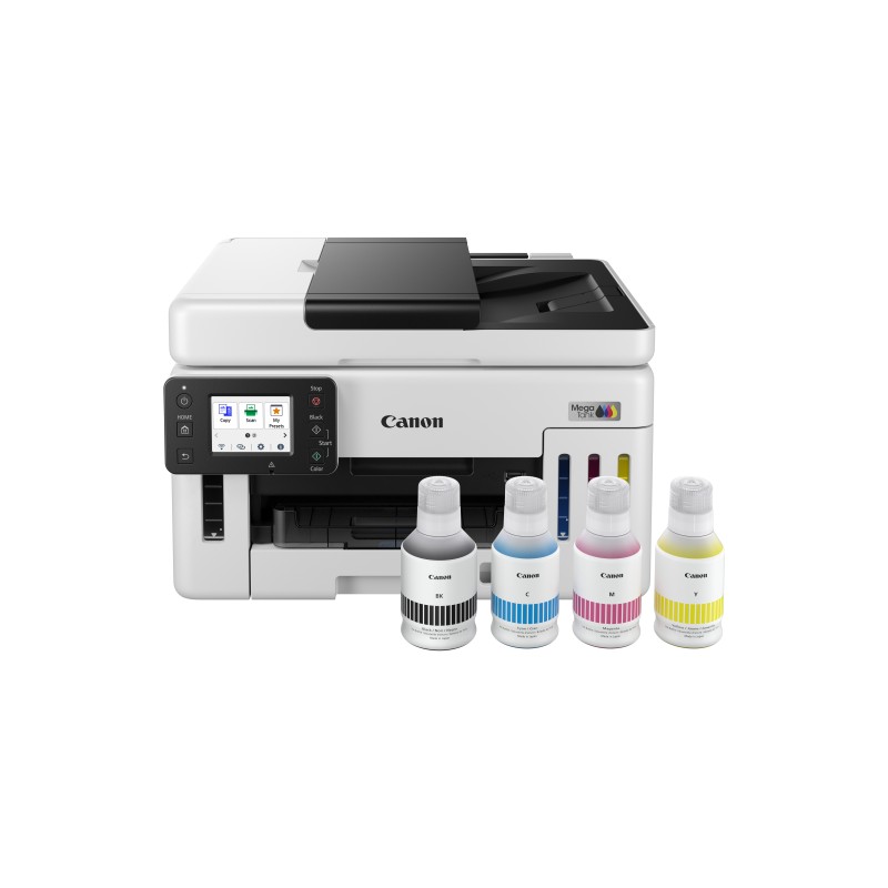 Canon MAXIFY GX6150 Impressora Multifunções Jato de Tinta Cores MegaTank Recarregável A4 600 x 1200 DPI Duplex Wi-Fi/Ethernet/USB Preto, Branco - 6882C006 - 4549292240375