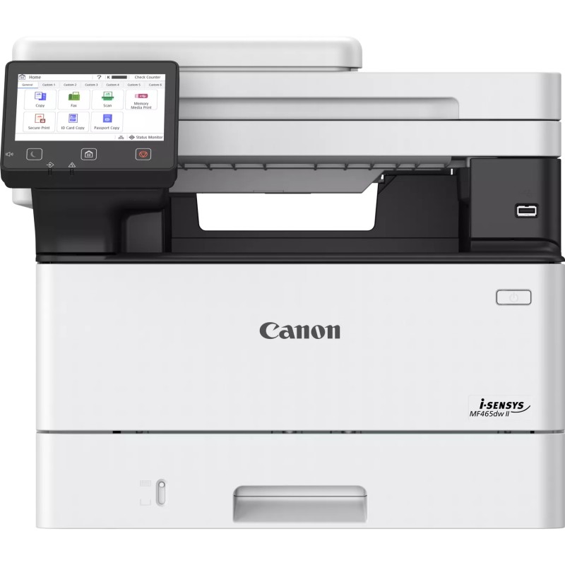 Canon i-SENSYS MF465dw II Impressora Multifunções Laser Monocromática A4 1200 x 1200 DPI Duplex Wi-Fi/Ethernet/USB Preto, Branco - 7188C007 - 4549292248760