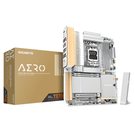 Gigabyte X870E AERO X3D WOOD AORUS ELITE WIFI7 Motherboard AMD X870E Socket AM5 DDR5 ATX PCIe 5.0 M.2 Wi-Fi - 9MX87EOXD-00-G10 - 4719331878481
