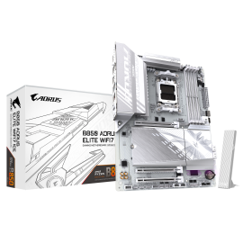Gigabyte B850 AORUS ELITE WIFI7 ICE Motherboard AMD B850 Socket AM5 DDR5 ATX PCIe 5.0 M.2 Wi-Fi - 9MB85EL7E-00-G10 - 4719331866099