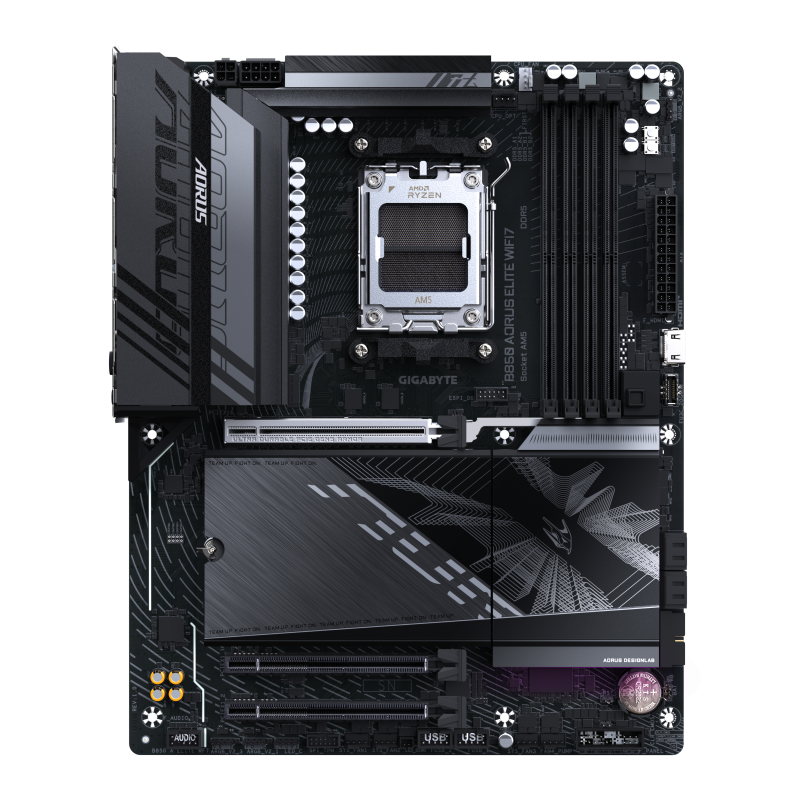 Gigabyte B850 AORUS ELITE WIFI7 Motherboard AMD B850 Socket AM5 DDR5 ATX PCIe 5.0 M.2 Wi-Fi - 9MB85EL7-00-G10 - 4719331866105