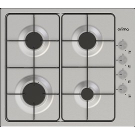 Orima ORP-61-SXI Placa de Gás, 4 Queimadores, 58 cm, Inox - 5603883214721