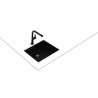 Teka TOPLINE RS15 50.40 BK MAESTRO Lava-Loiças de Encastre, 1 Cuba, Sem Escorredor, 54x44 cm, Aço, Preto - 115000088 - 8434778036190
