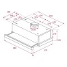Teka TL 9310 INOX Exaustor de Encastre, 332 m3/h, 90 cm, Inox - 8421152146002