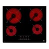 Teka TZ 6415 Placa de Vitrocerâmica, 4 Queimadores, 60 cm, Preto - 8421152148266