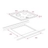 Teka TZ 6415 Placa de Vitrocerâmica, 4 Queimadores, 60 cm, Preto - 8421152148266