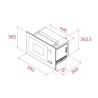 Teka MLEG 826 FI FBK Micro-ondas de Encastre com Grill, 26 L, 100 W, Cinzento - 111960000 - 8434778040166