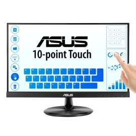 ASUS VT229H LED Monitor Profissional Plano, 54,6 cm (21.5"), 1920 x 1080 pixels Full HD, 60Hz, HDMI, Táctil, Altifalantes Integrados, Preto - 90LM0490-B02170 - 4718017058964