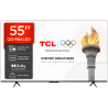 TCL P8L 55P8L QD-MiniLED TV Plano 139,7 cm (55") 4K Ultra HD, Smart TV, Wi-Fi, Ethernet, LAN, Bluetooth, Preto - 5901292530204