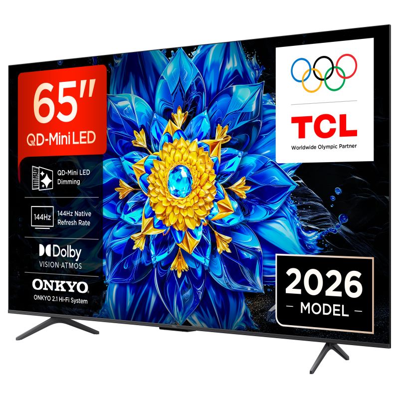 TCL P8L 65P8L QD-MiniLED TV Plano 165,1 cm (65") 4K Ultra HD, Smart TV, Wi-Fi, Ethernet, LAN, Bluetooth, Preto - 5901292530198